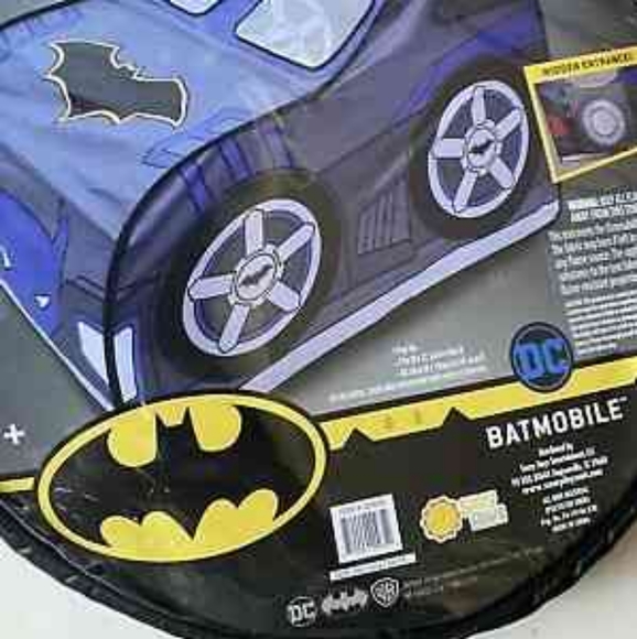 DC Comics Batmobile Pop up Tent Soft 3d Design Toy Batman Hideaway - Picture 8 of 15